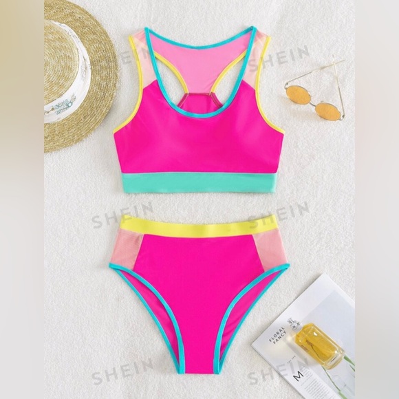 Neon Two-Piece Swimsuit - Picture 6 of 6